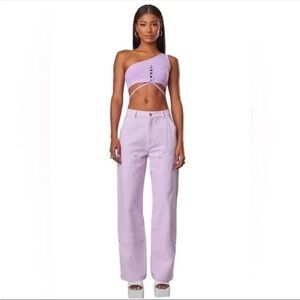 THE KRIPT Royal Jeans in Lavender Women’s Denim Size Medium Purple Pants